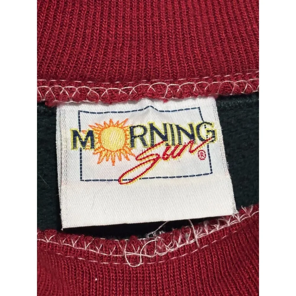 Morning Sun Vintage Bird Floral Graphic Sweatshirt‎ Cozy Cottagecore Grandmacore - Picture 5 of 5